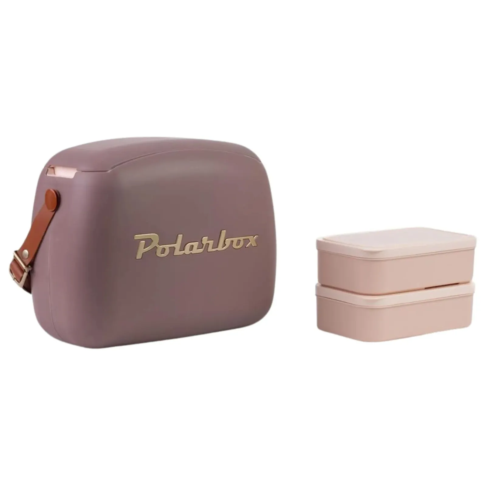 Lunch Tote Cooler Bag | Retro Lunch Box Picnic Reusable Lunch Bag Vintage Mini Cooler Hand Bag Includes 2 Food Containers! Food & Drinks Work, Travel, Beach, Camping Hiking 6L (Mulberry Gold)