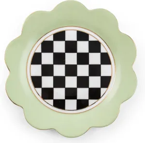 MACKENZIE-CHILDS Butterfly Toile Ceramic Dinner Plate, 11 Inches, Pistachio
