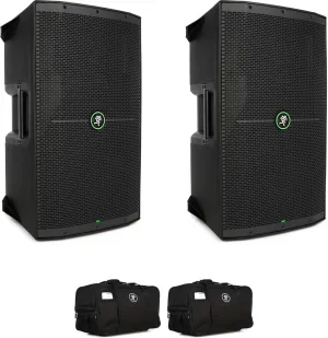 Mackie Thump212 12-Inch Powered Speaker Pair, 1400-Watt, Professional DJ Speakers with Bags, Lightweight and Portable PA System for Live Sound, Events, DJs, Bands, and Performances