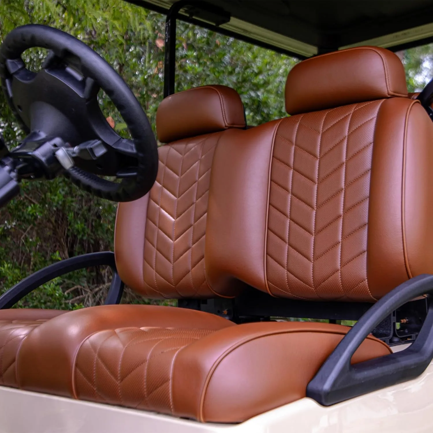 MADJAX Aviator Front & Rear Golf Cart Cushion Set | Premium Seat Back & Bottom Assemblies