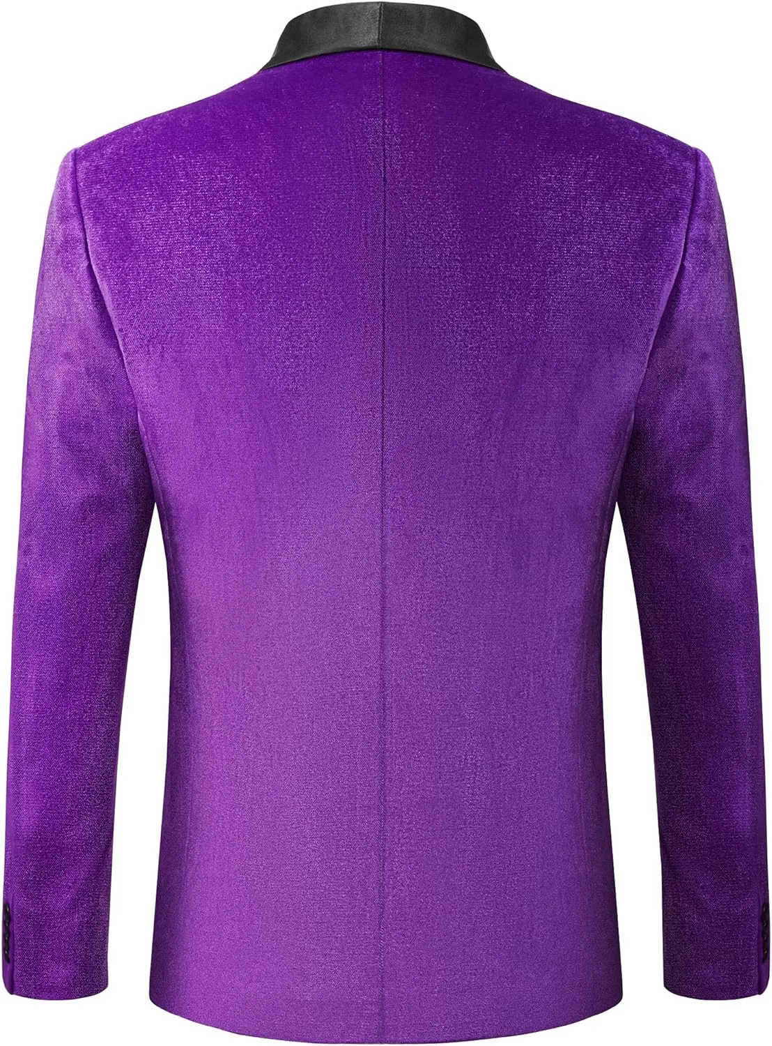 MAGE MALE Men's Velvet Slim Fit Suit Blazer Jacket Shawl Lapel One Button Dinner Prom Wedding Tuxedo
