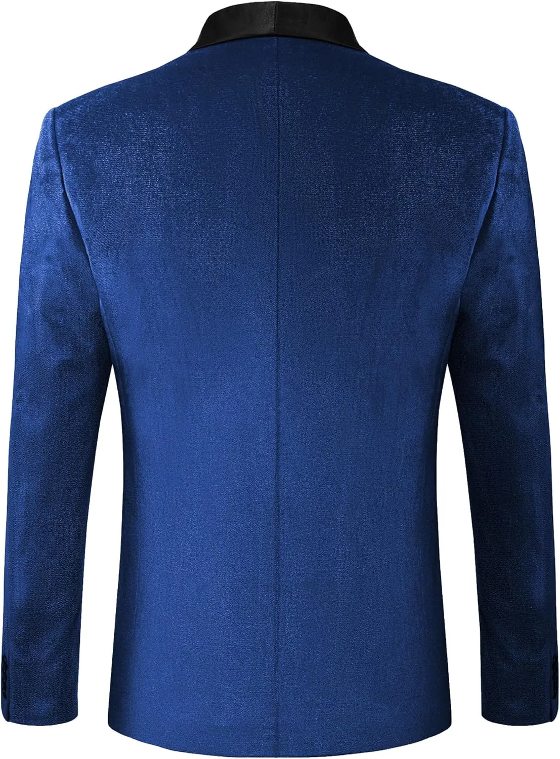 MAGE MALE Men's Velvet Slim Fit Suit Blazer Jacket Shawl Lapel One Button Dinner Prom Wedding Tuxedo
