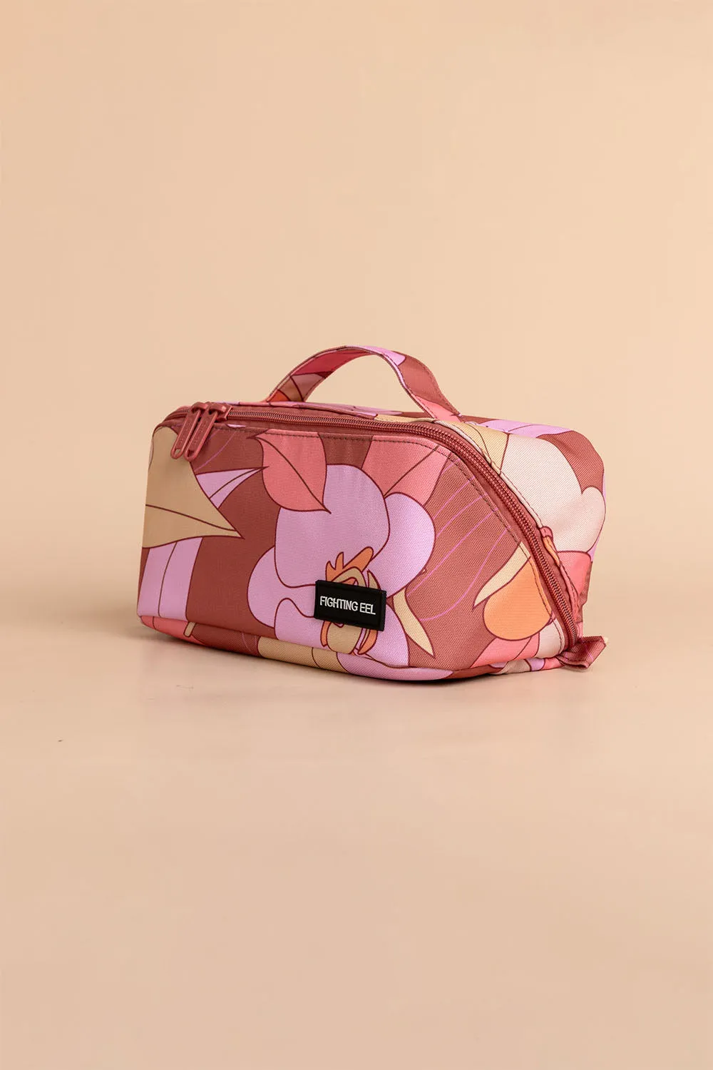 Makeup Bag - Terracotta Retro Orchid