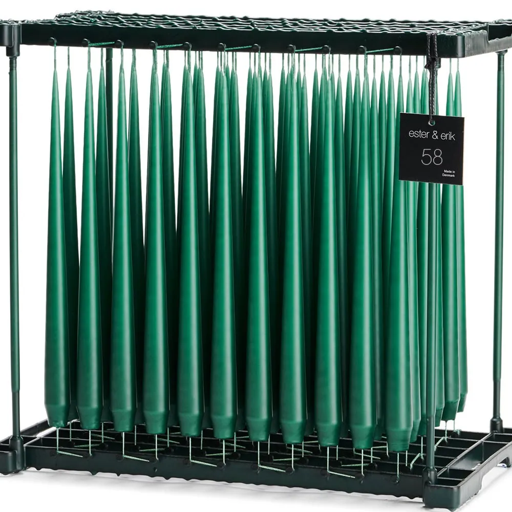 Marble Green Tapered Candle - 58