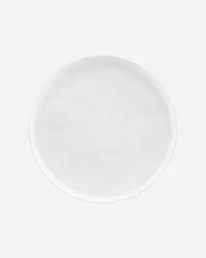 MARIMEKKO Oiva Unikko Dinner Plate — Refine Your Kitchen Décor with Our Iconic White Stoneware — Stylish White Porcelain Dinner Plates to Elevate Your Dining Experience (10 in)