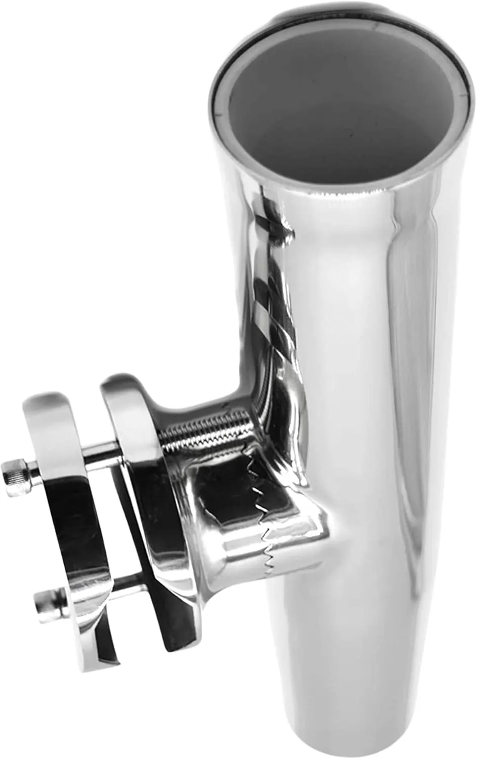 MARINE CITY 304 Grade Stainless Steel Heavy Duty Strong Clamp-on Adjustable Fishing Rod Holder