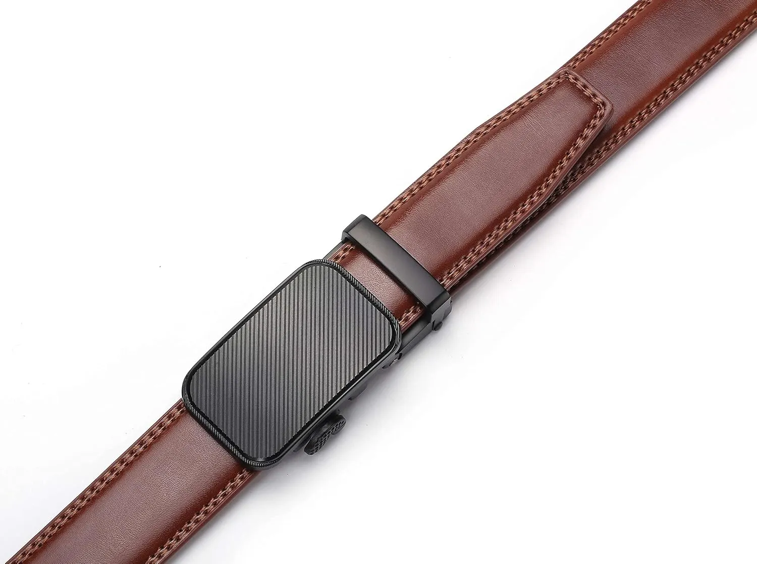 Marino Men’s Genuine Leather Ratchet Dress Belt With Automatic Buckle, Enclosed in an Elegant Gift Box