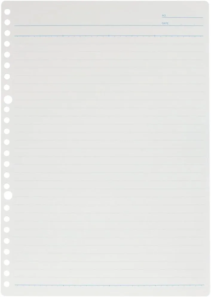 Maruman L1200H Loose Leaf B5 Horizontal Rule, 0.3 inch (7 mm), 100 Sheets Set of 5