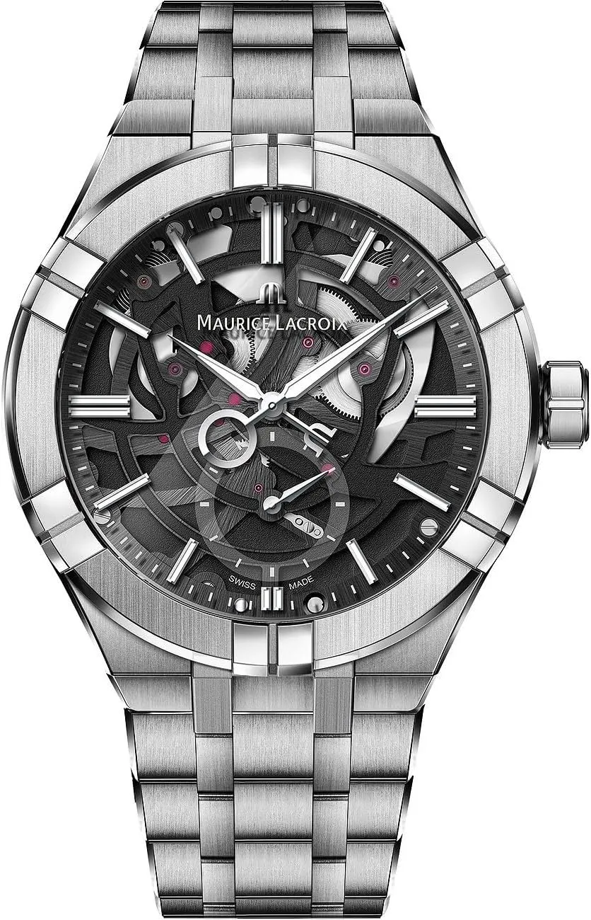 Maurice Lacroix Aikon Mercury Package Includes Strap - Black Calf Leather