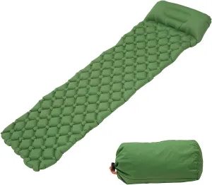 MDybf Camping Sleeping Pad Inflatable Moisture Air Mattress Outdoor Mat Picnic Sleeping Mattress Camping Mat with Pillow