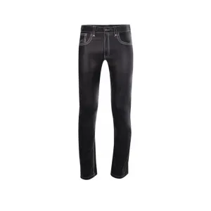 Men Leather Jeans Style Pant