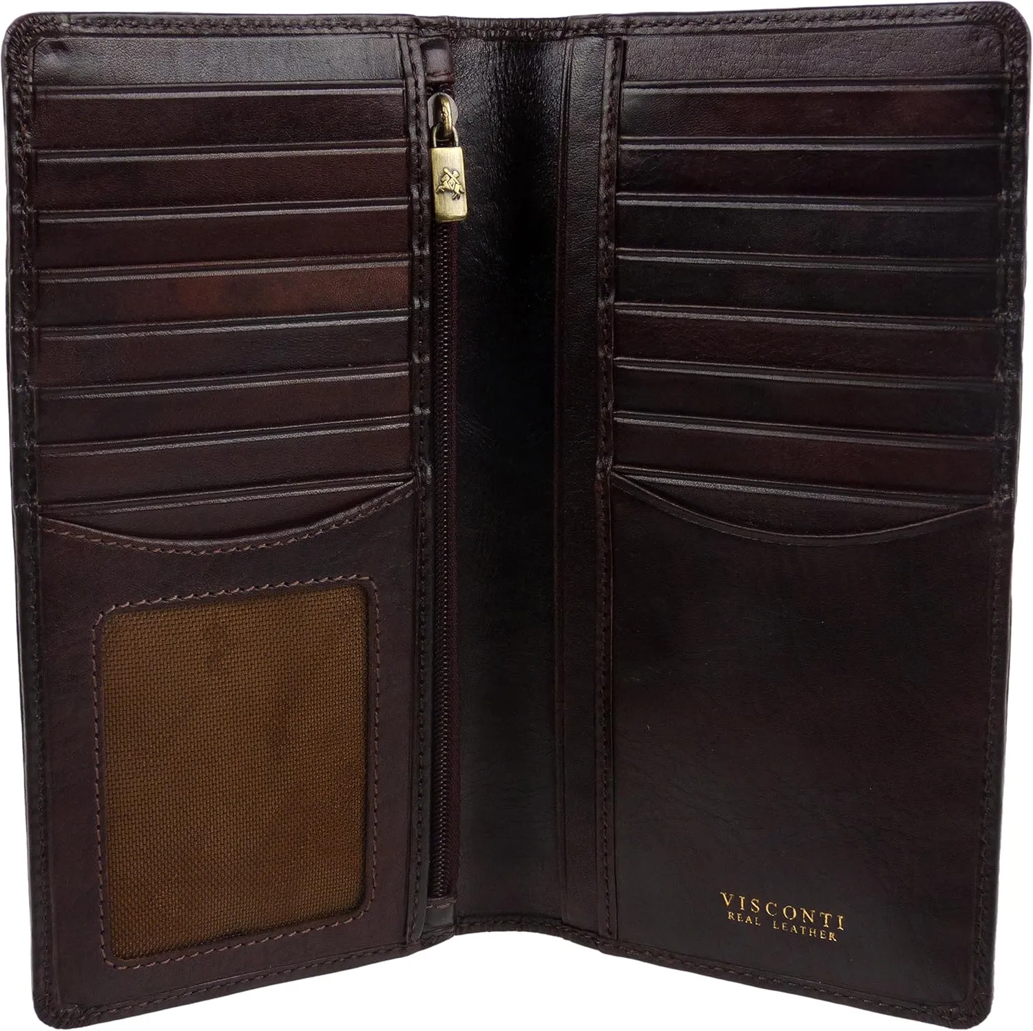 Men's Italian Leather Stylish Rfid Protected Suit Wallet By Gift Box