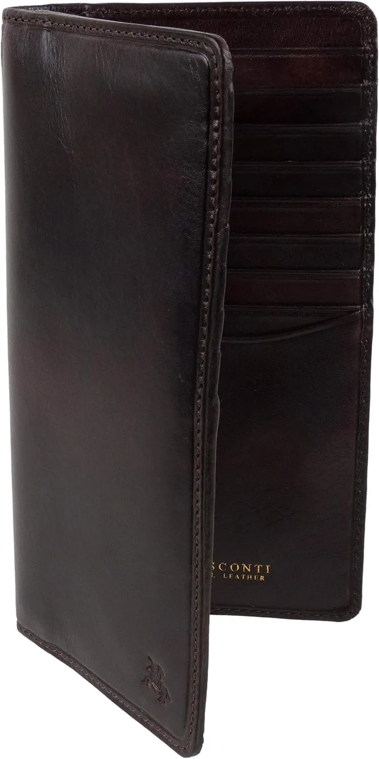 Men's Italian Leather Stylish Rfid Protected Suit Wallet By Gift Box
