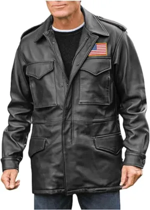 Mens Multipockets Military Casual Wear John Rambo M65 Field Jacket