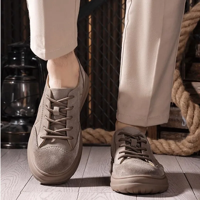 Mens Oxfords Shoes Retro Comfortable Non-Slip Softsole Walking Dress Shoes Driving Work Business Dress Shoese