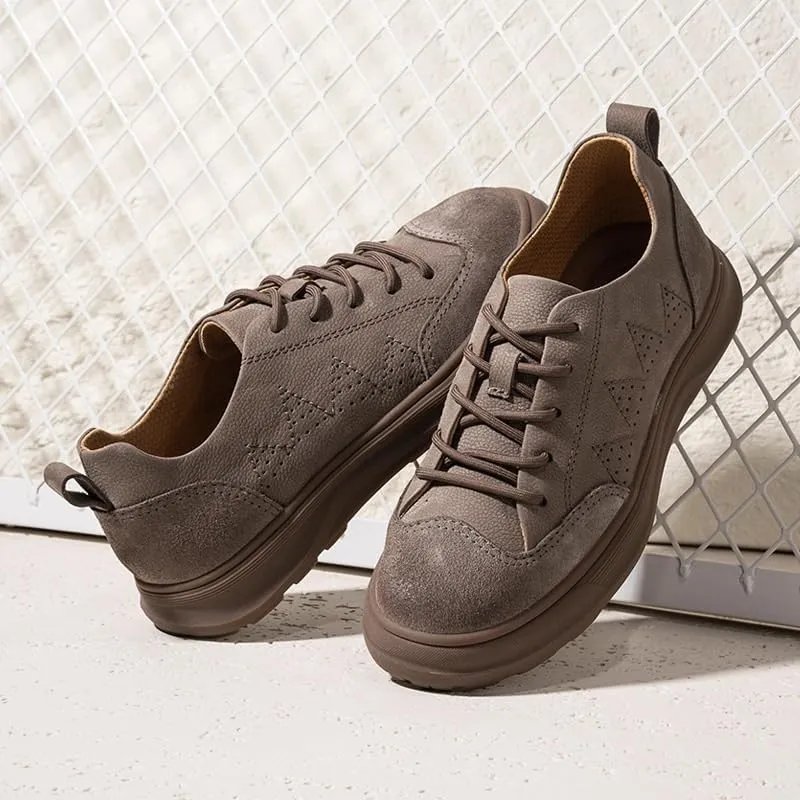 Mens Oxfords Shoes Retro Comfortable Non-Slip Softsole Walking Dress Shoes Driving Work Business Dress Shoese