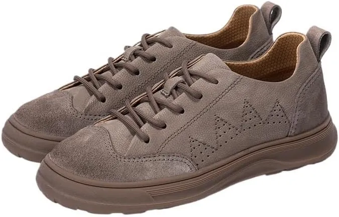 Mens Oxfords Shoes Retro Comfortable Non-Slip Softsole Walking Dress Shoes Driving Work Business Dress Shoese