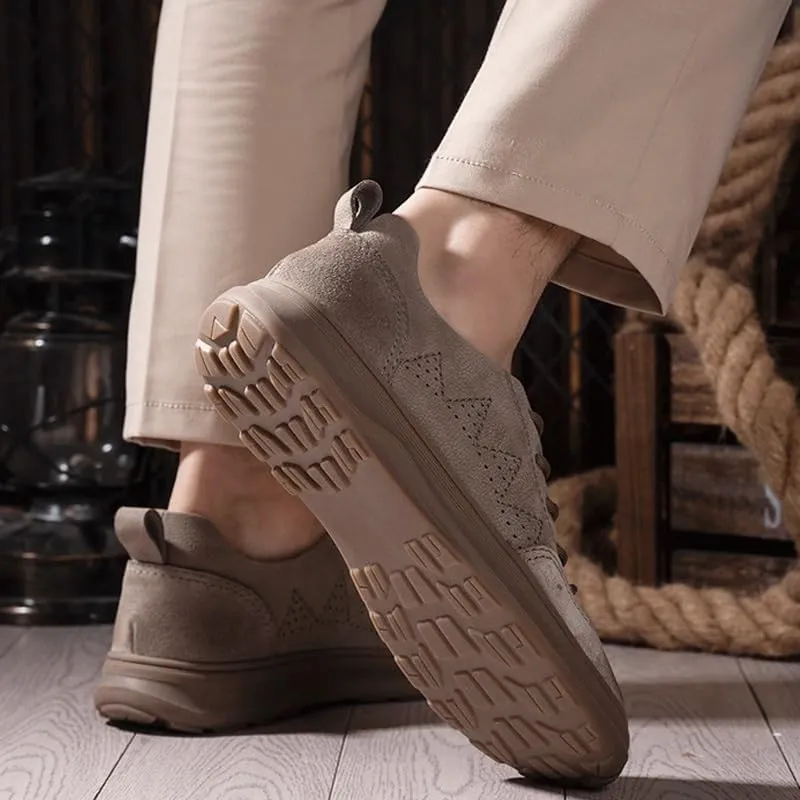 Mens Oxfords Shoes Retro Comfortable Non-Slip Softsole Walking Dress Shoes Driving Work Business Dress Shoese