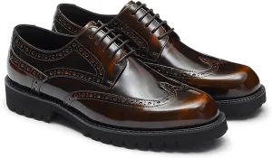 Men's Patent Leather Formal Dress Shoes for Business and Events Pointed Toe Low Heel Rubber Sole Professional Office Wear
