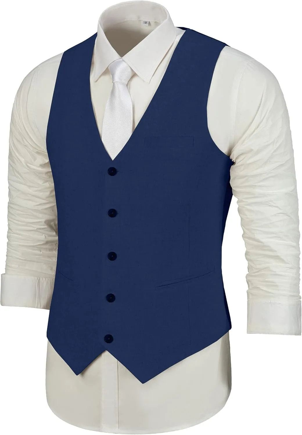 Mens Suit Set Linen Beach Wedding Two Pieces Formal Elegant Summer Prom Dinner Vests Pants for Men