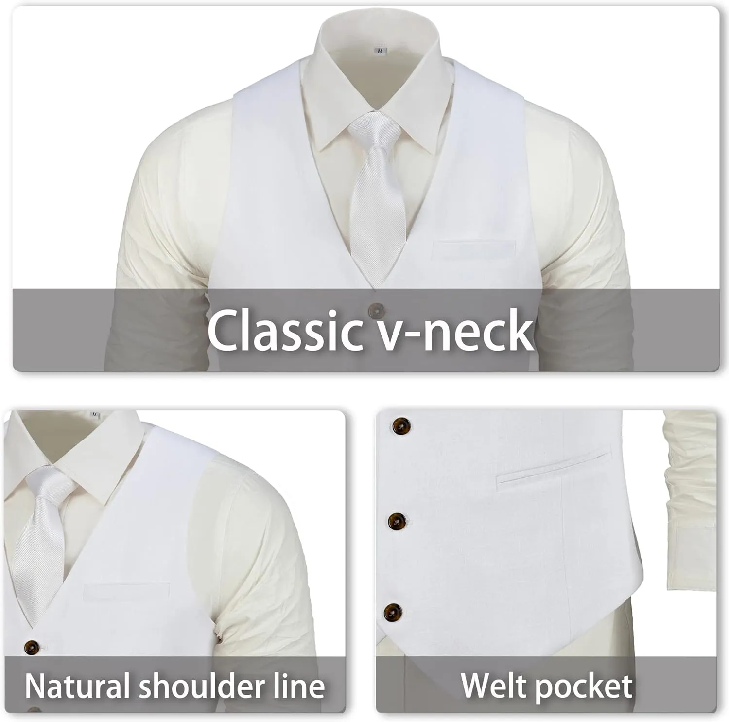 Mens Suit Set Linen Beach Wedding Two Pieces Formal Elegant Summer Prom Dinner Vests Pants for Men