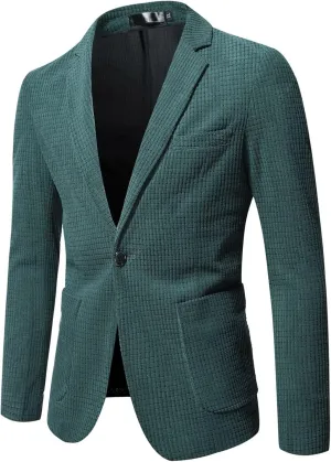 Men's Suits Men's Casual Suit Blazer Jackets Lightweight Sports Coats One Button Slim Blazer Business Suit Jacket