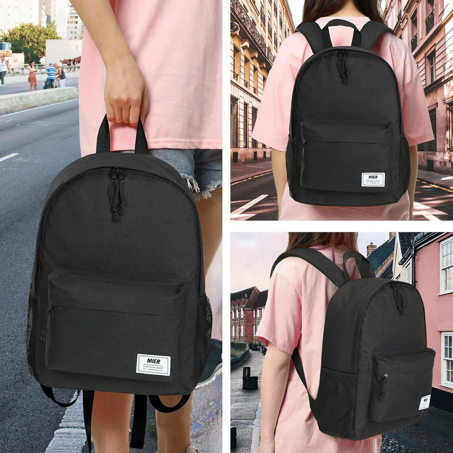 MIER Insulated Backpack Cooler Small Leakproof Lightweight Cute for Women Men to Work, Picnics, Camping, Park Day Trips, 15 L