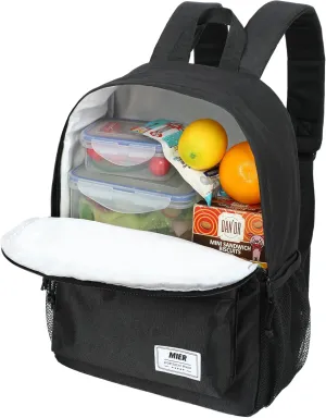 MIER Insulated Backpack Cooler Small Leakproof Lightweight Cute for Women Men to Work, Picnics, Camping, Park Day Trips, 15 L