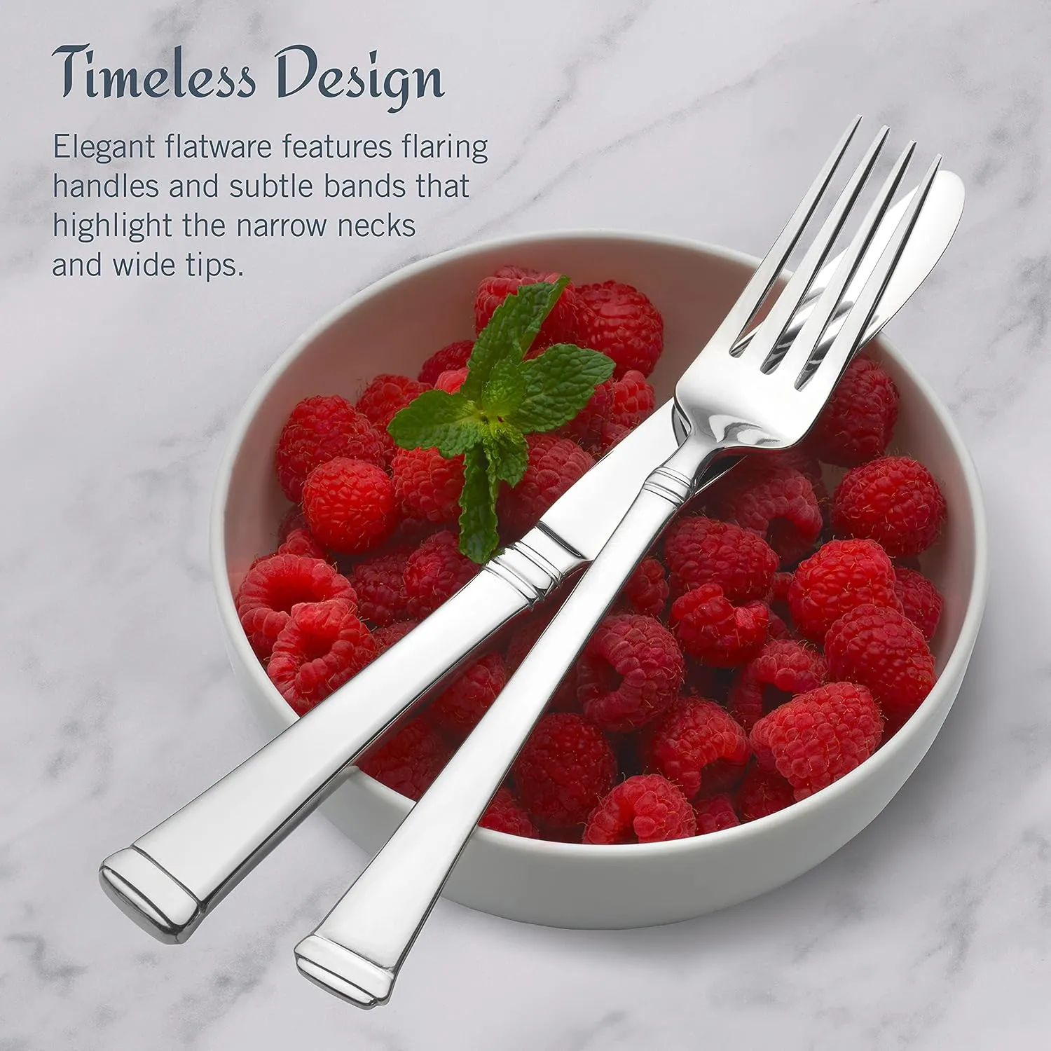 Mikasa, Harmony Flatware Service for 12, 65 Piece Set, 18/10 Stainless Steel, Silverware Set with Serving Utensils