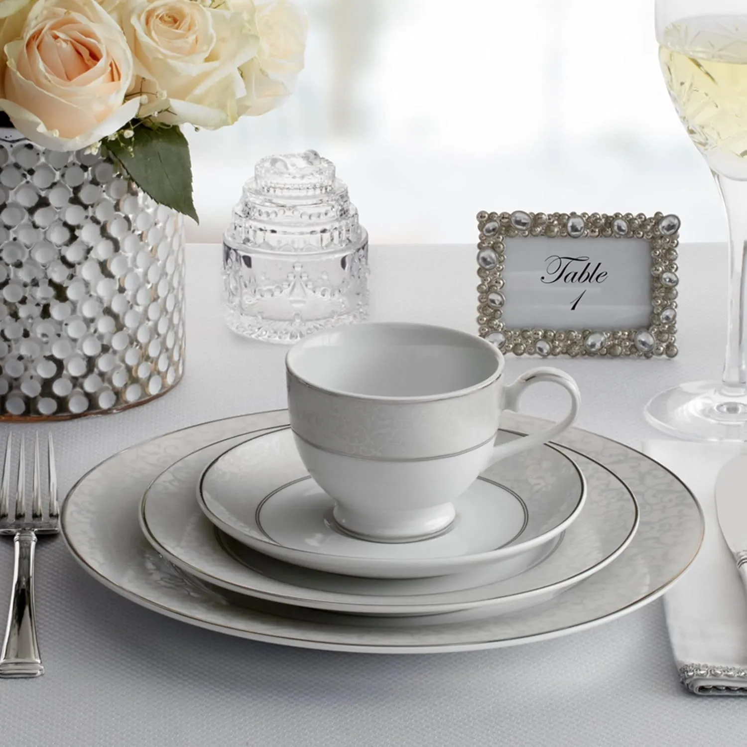Mikasa Parchment Dinnerware Set, 40 piece set, Service for 8