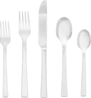 Mikasa York 20-Piece 18/10 Stainless Steel Flatware Set, Service For 4