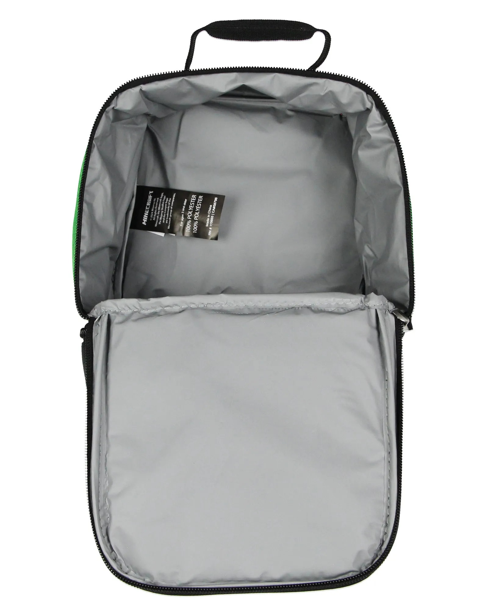 Minecraft Time to Mine Dual Compartment Insulated Lunch Box Tote
