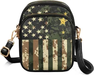 Mini Durable Womens Crossbody Bag with Zipper Pockets for Daily Use