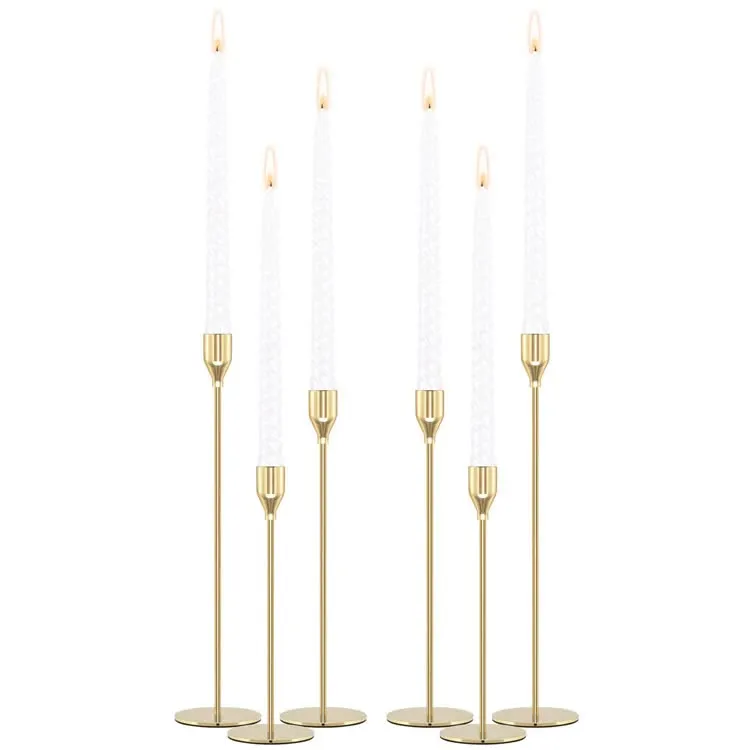 Minimalist Black Metal Candle Holder Set - 3-Piece Romantic Candle Cup Set for Living Room Decor, Elegant Dinner Table Accent