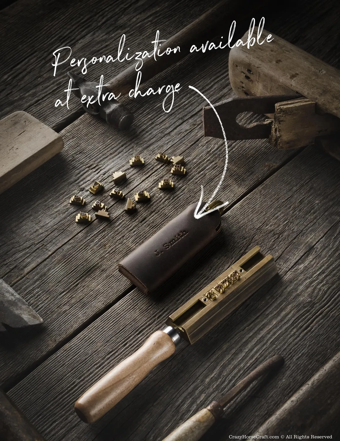 Minimalist Leather Key Organiser/Holder | Wood Brown