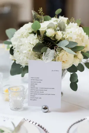 Minimalist Wedding Menu, Printable Wedding Menu Template,Dinner Menu Card, Instant Download Editable Menu Cards, Templett - Julia