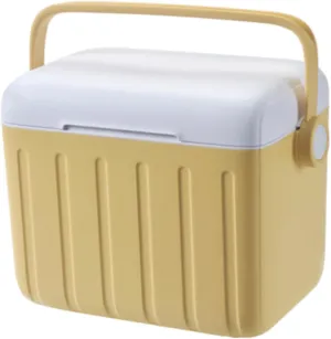 misppro Insulated Cooler Box 6L Portable Ice Chest for Travel Outdoor Boat BBQ Picnic Camping Cream Yellow