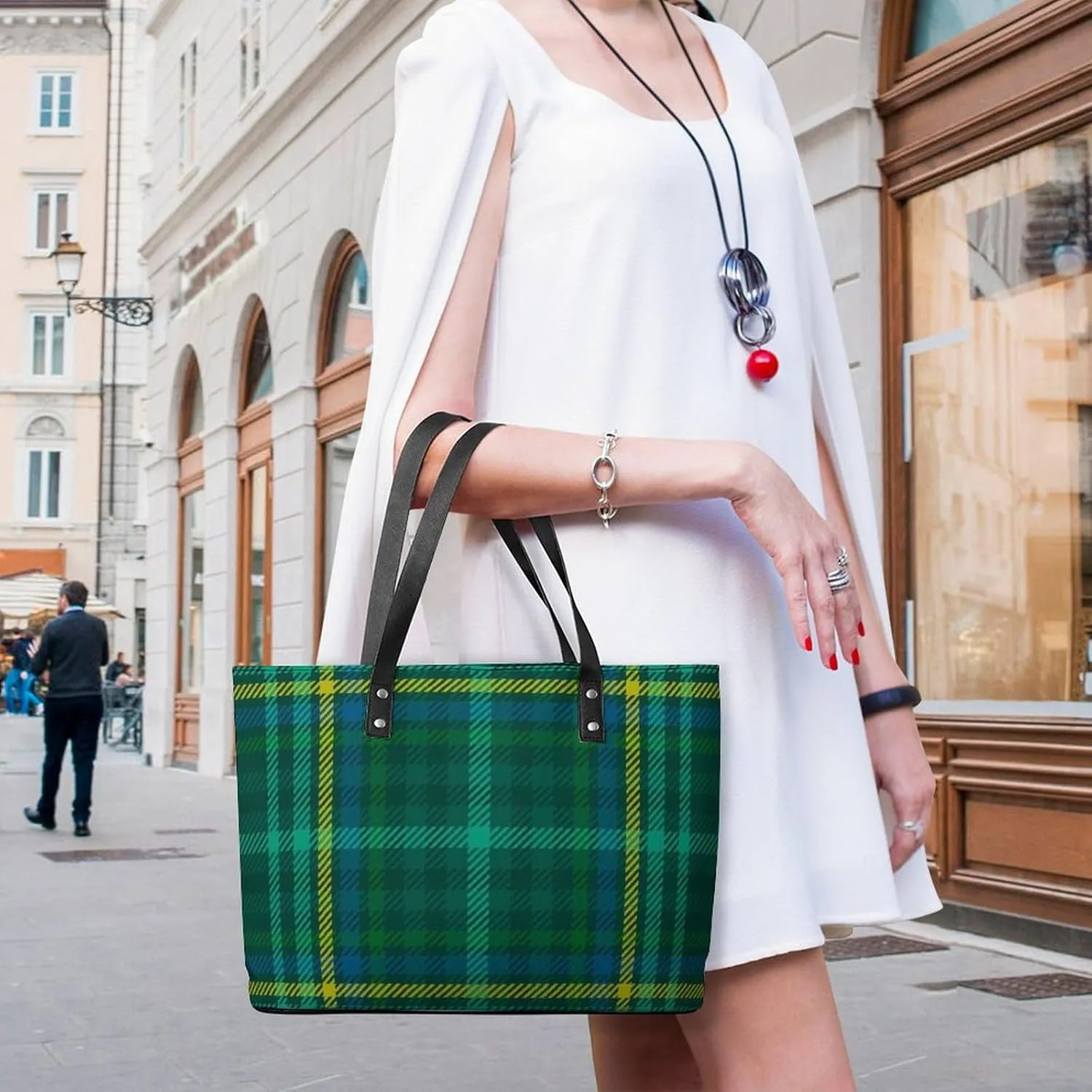 Modern PU Leather Shoulder Bag for Women, PU Leather Work Shoulder Bag, PU Leather Shopping Tote for Travel Outdoor