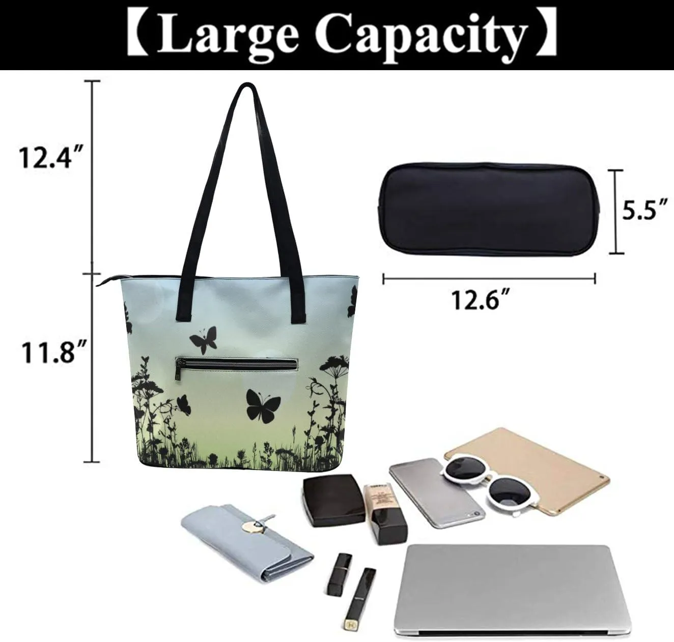 Modern PU Leather Shoulder Bag for Women, PU Leather Work Shoulder Bag, PU Leather Shopping Tote for Travel Outdoor