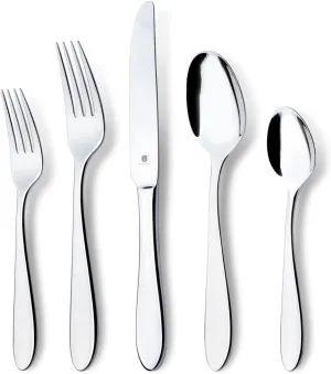 Modern Razzoli Silverware Set - 18/10 Stainless Steel Flatware Set for Elegant Dining - Dishwasher Safe Cutlery Set (60-Piece)