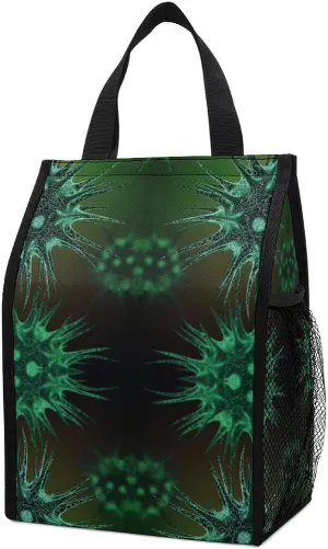 Molecules of The Virus Portable Lunch Bag Women Men Insulated Leakproof Lunchbox Tote Beach Travel Work