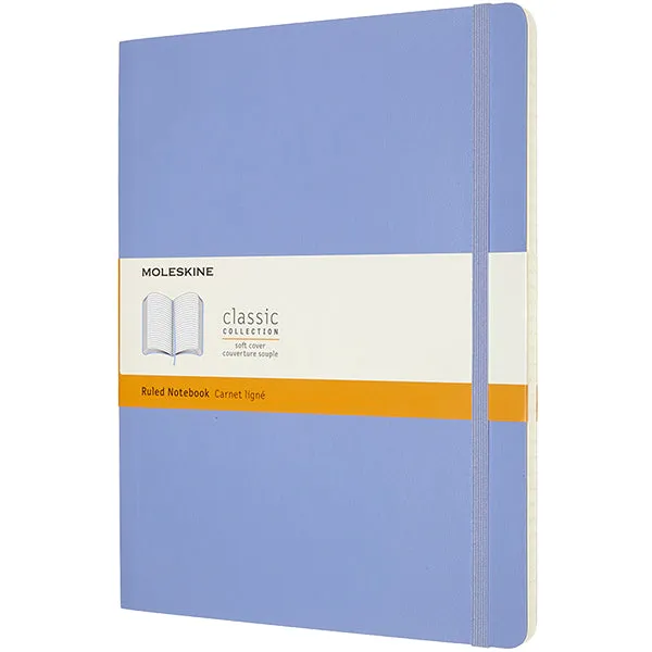 Moleskine Classic Collection Softcover Extra Large Notebook Hydrangea Blue