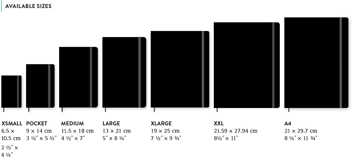 Moleskine Classic Expanded Notebook, Hard Cover, Large (5" x 8.25") Dotted, Black, 400 Pages