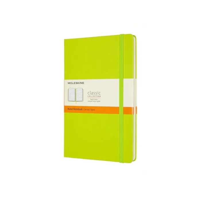 Moleskine Classic Large (A5) Hardcover Notebook - Lemon Green