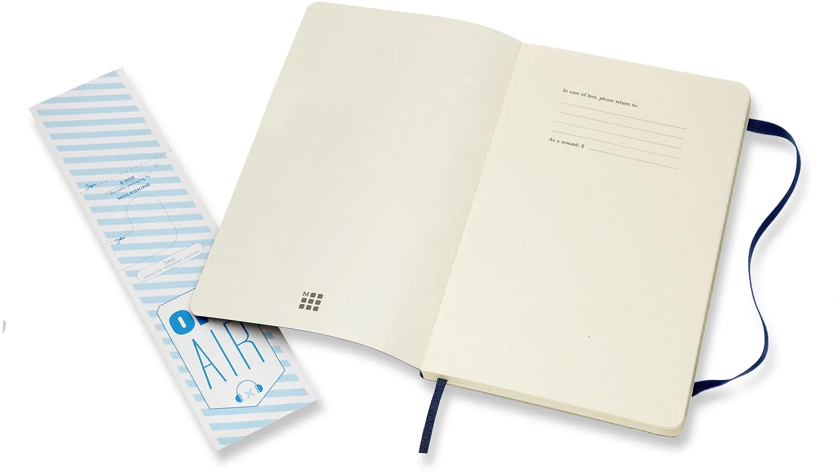 Moleskine Classic Notebook, Large, Ruled, Sapphire Blue, Soft Cover (5 x 8.25)