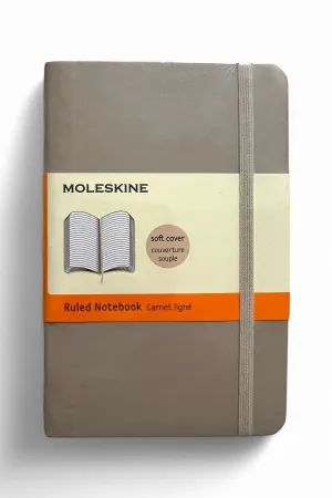 Moleskine Pocket Ruled Notebook Soft Cover - Camel