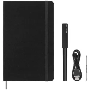 Moleskine Smart Writing SWS Pen 3 Writing Set and Smart Notebook Black