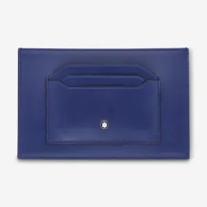 Montblanc Meisterstuck Blue Leather Card Holder 6cc 129910