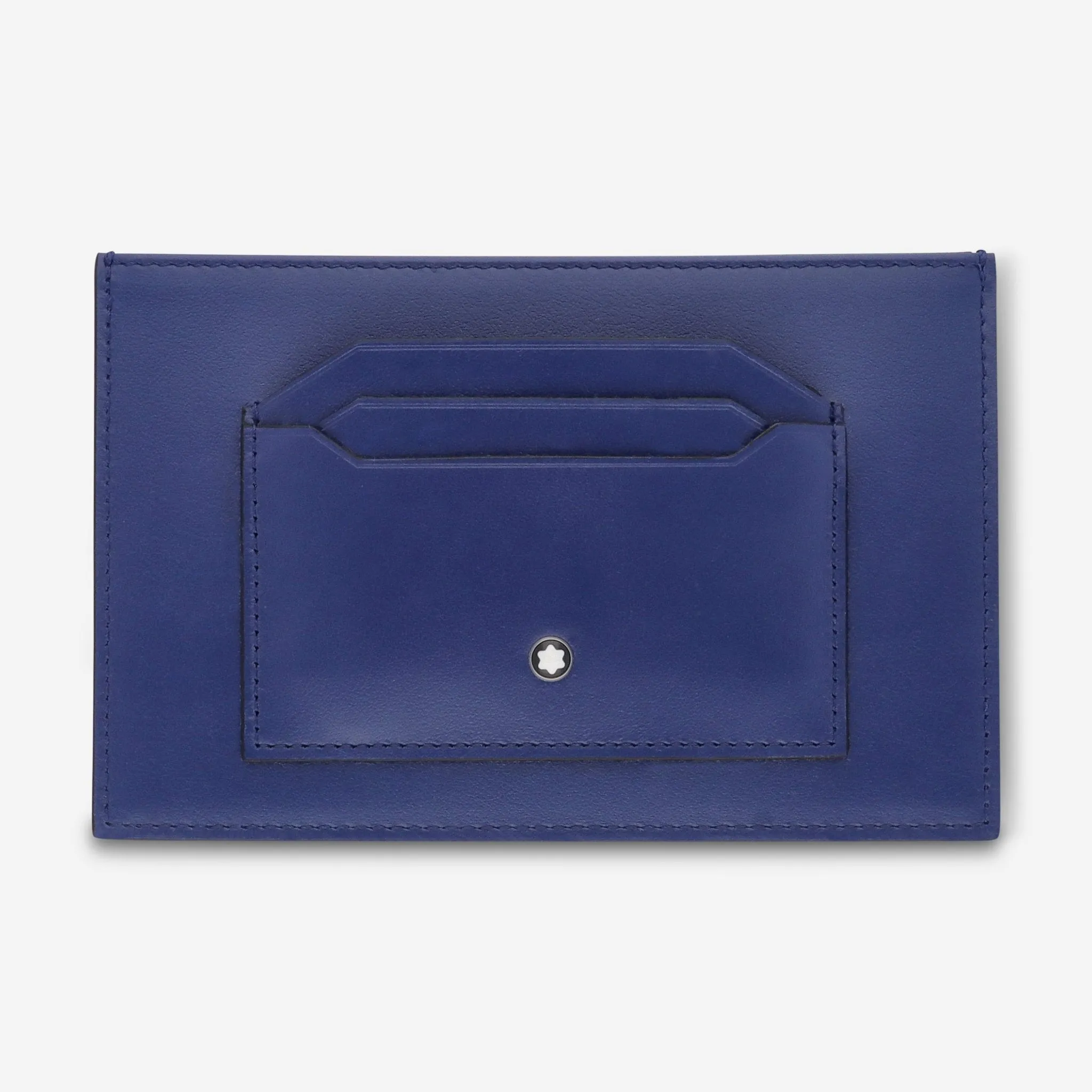 Montblanc Meisterstuck Blue Leather Card Holder 6cc 129910