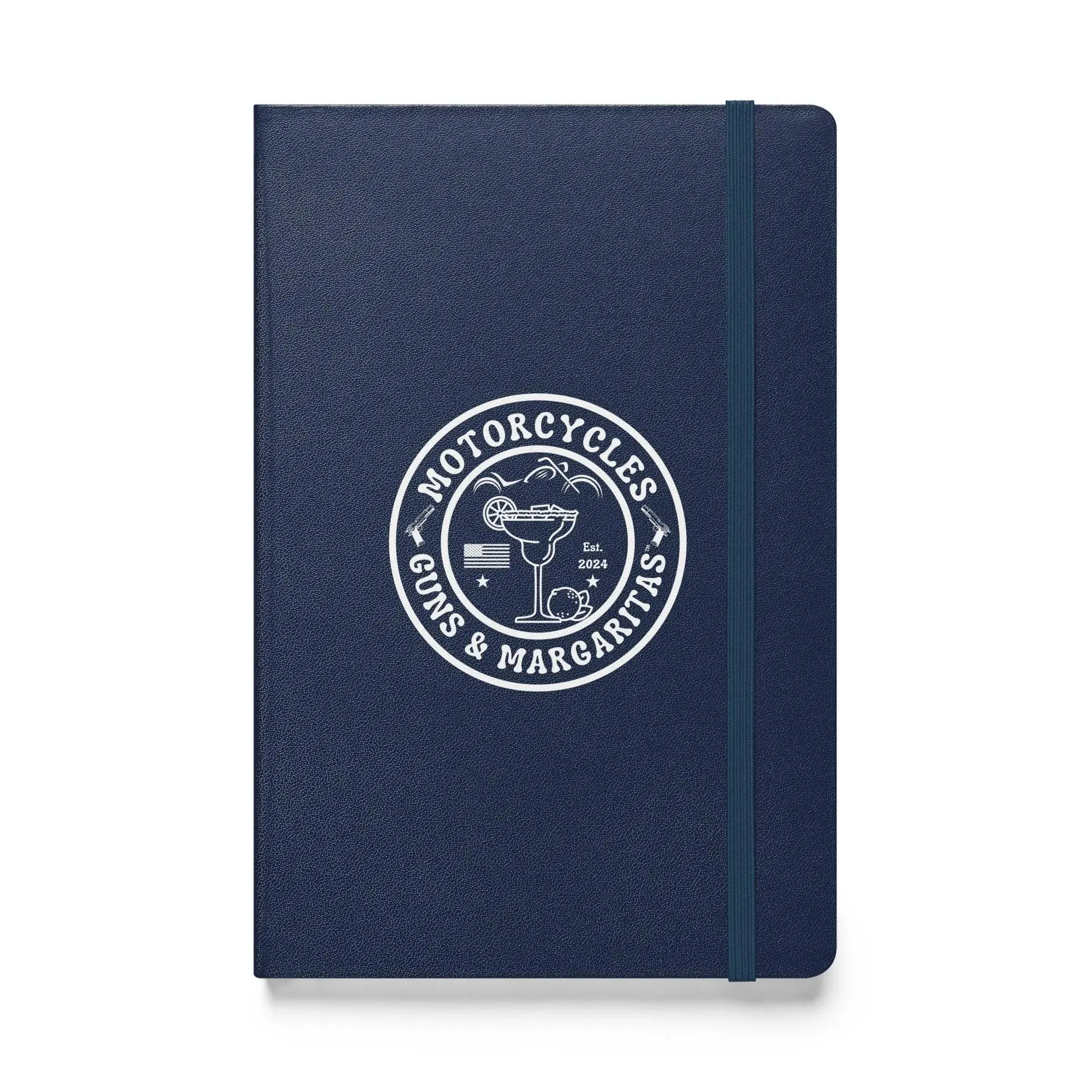 Motorcycles Guns & Margaritas Hardcover bound notebook